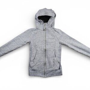 Lululemon Scuba Hoodie Size 2 Heathered Gray Full Zip
